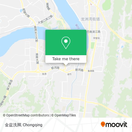 金盆洗脚 map