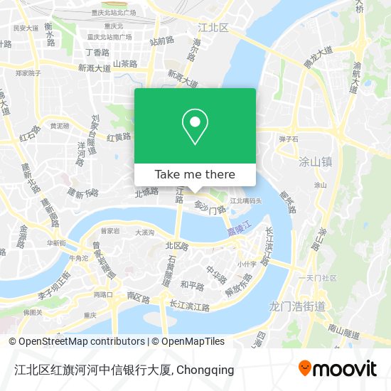 江北区红旗河河中信银行大厦 map