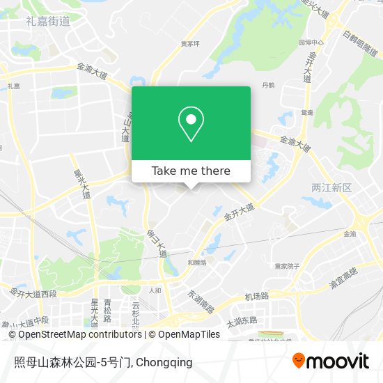 照母山森林公园-5号门 map