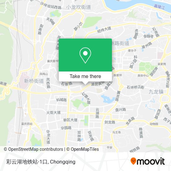 彩云湖地铁站-1口 map