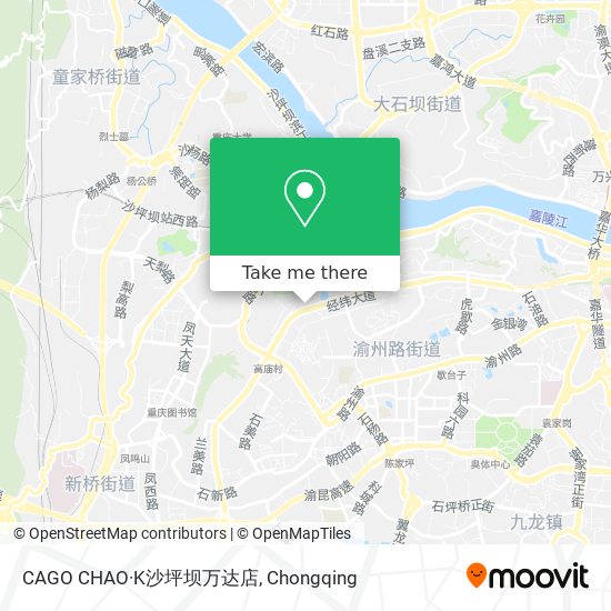 CAGO CHAO·K沙坪坝万达店 map