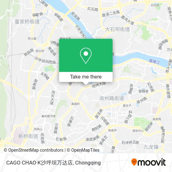 CAGO CHAO·K沙坪坝万达店 map