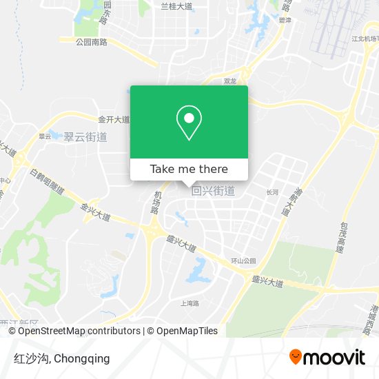 红沙沟 map