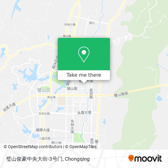 璧山俊豪中央大街-3号门 map