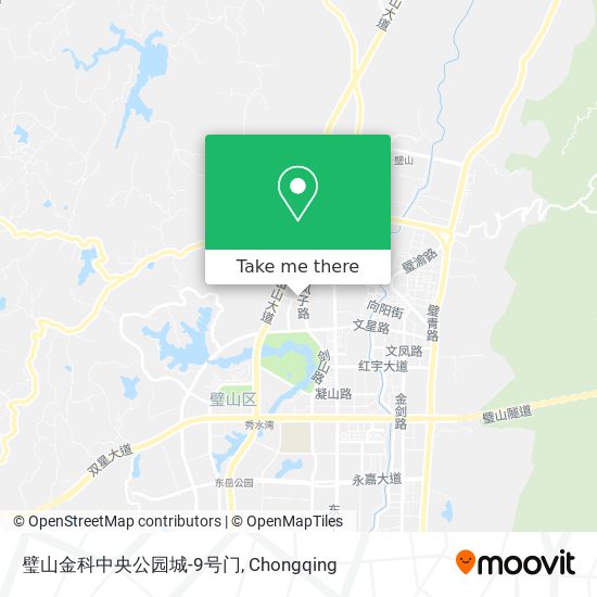 璧山金科中央公园城-9号门 map