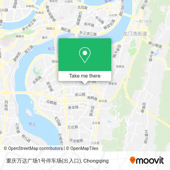 重庆万达广场1号停车场(出入口) map
