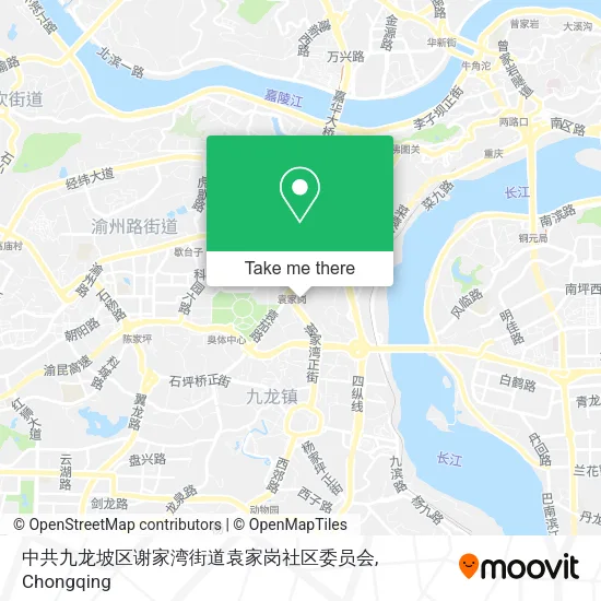 中共九龙坡区谢家湾街道袁家岗社区委员会 map