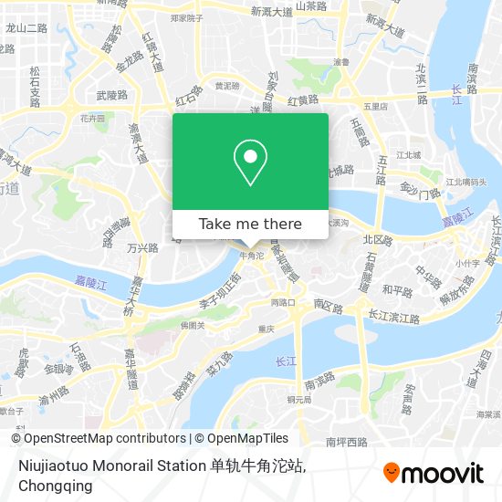 Niujiaotuo Monorail Station 单轨牛角沱站 map