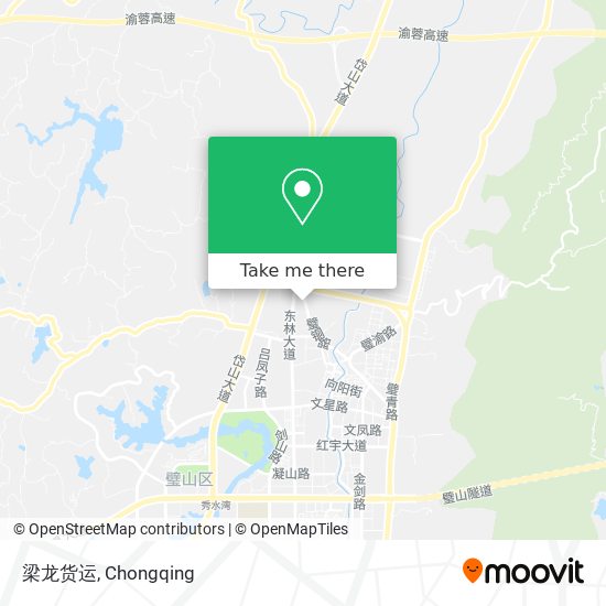 梁龙货运 map