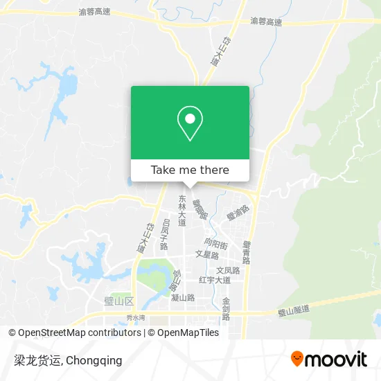 梁龙货运 map