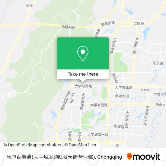旅游百事通(大学城龙湖U城天街营业部) map
