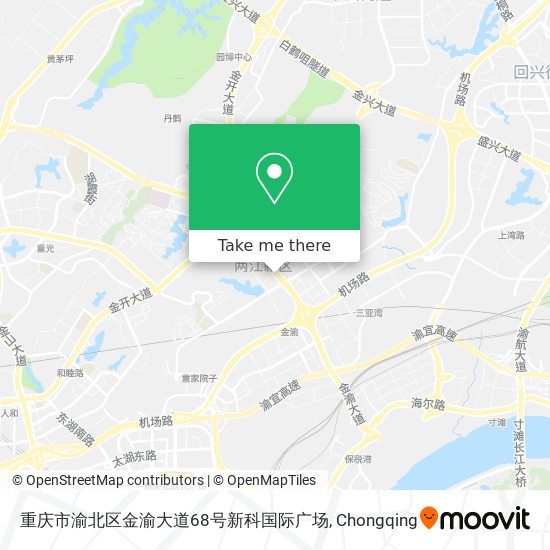 重庆市渝北区金渝大道68号新科国际广场 map