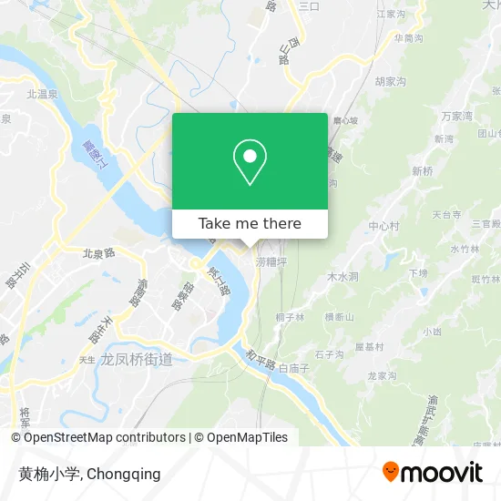黄桷小学 map
