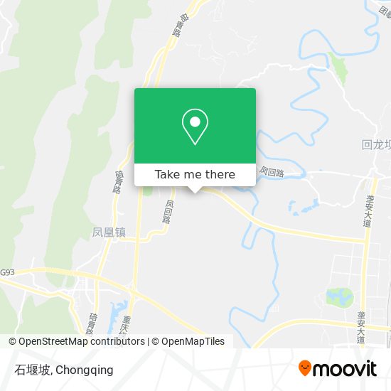 石堰坡 map