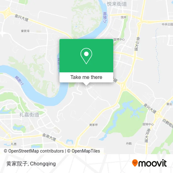 黄家院子 map