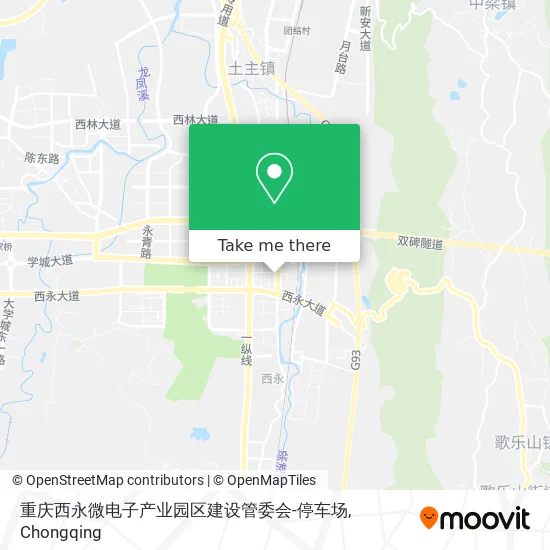 重庆西永微电子产业园区建设管委会-停车场 map