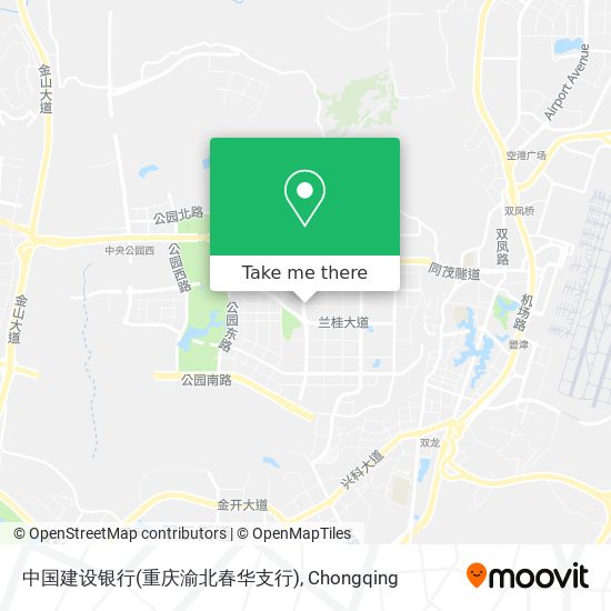 中国建设银行(重庆渝北春华支行) map