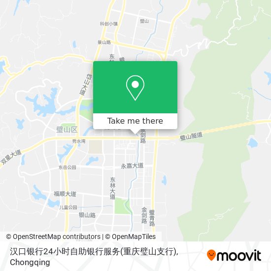 汉口银行24小时自助银行服务(重庆璧山支行) map