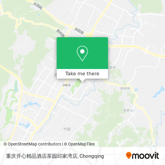 重庆开心精品酒店茶园邱家湾店 map