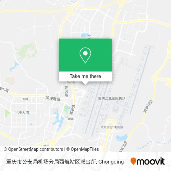 重庆市公安局机场分局西航站区派出所 map