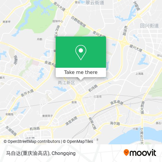 马自达(重庆渝高店) map
