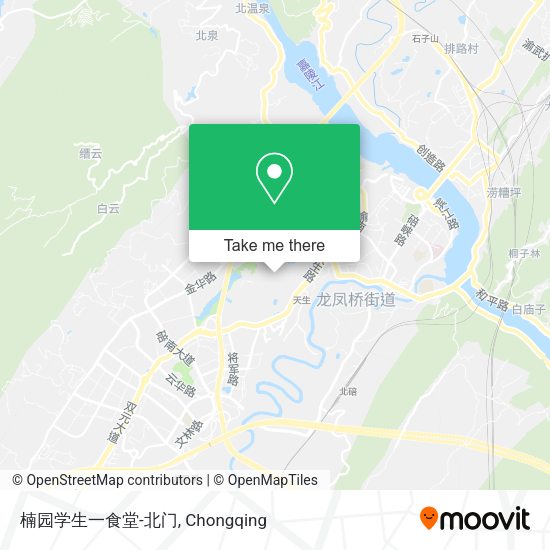 楠园学生一食堂-北门 map