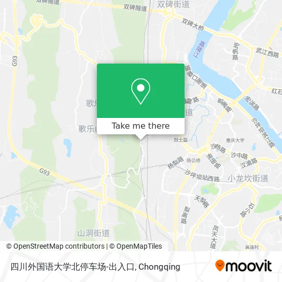四川外国语大学北停车场-出入口 map