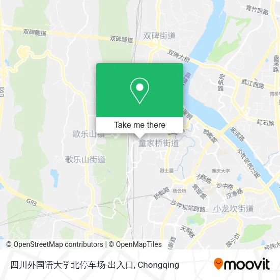 四川外国语大学北停车场-出入口 map