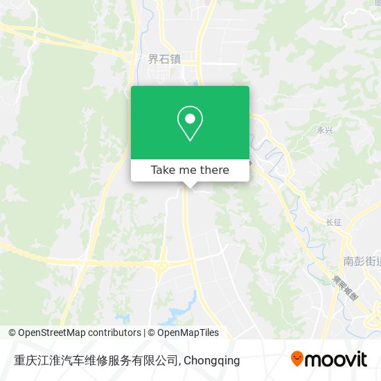 重庆江淮汽车维修服务有限公司 map
