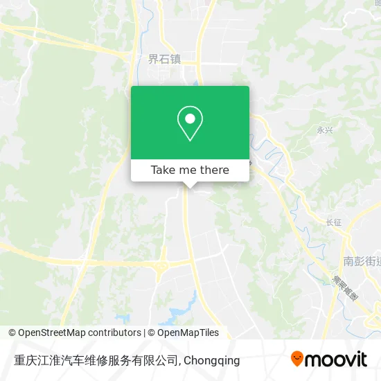 重庆江淮汽车维修服务有限公司 map