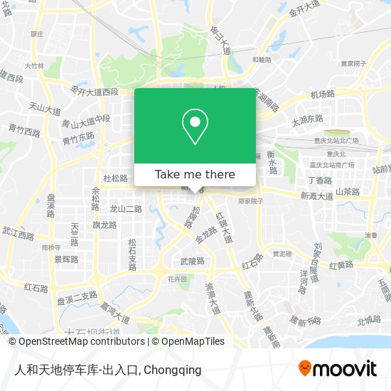 人和天地停车库-出入口 map