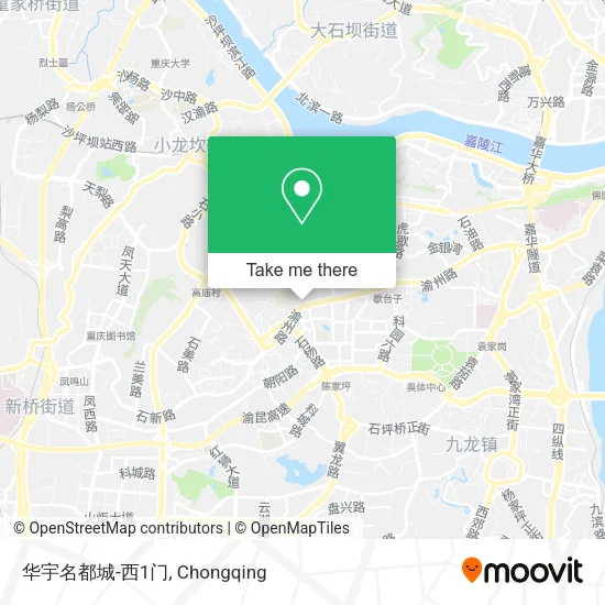 华宇名都城-西1门 map