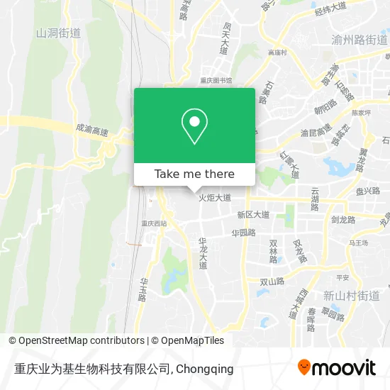 重庆业为基生物科技有限公司 map