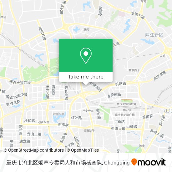 重庆市渝北区烟草专卖局人和市场稽查队 map