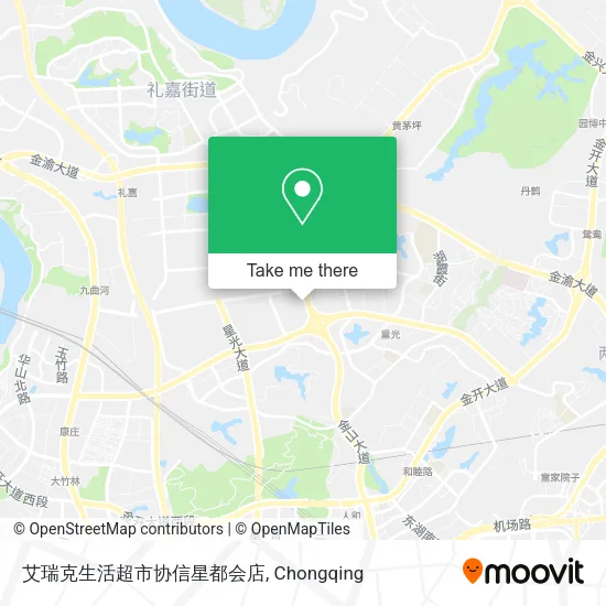 艾瑞克生活超市协信星都会店 map
