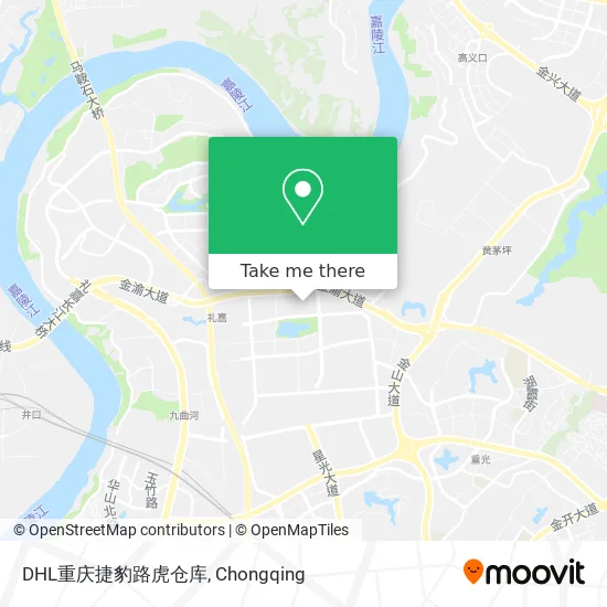 DHL重庆捷豹路虎仓库 map
