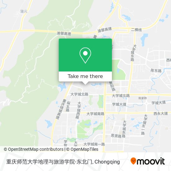 重庆师范大学地理与旅游学院-东北门 map