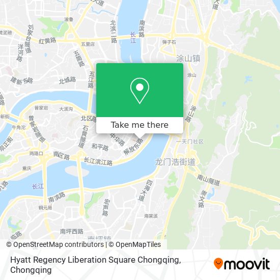 Hyatt Regency Liberation Square Chongqing map