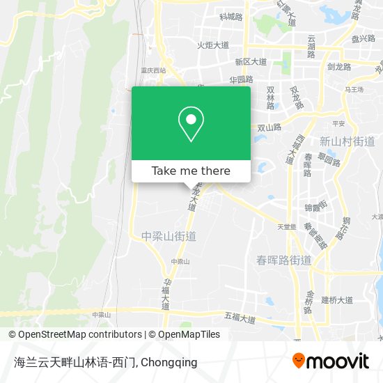 海兰云天畔山林语-西门 map