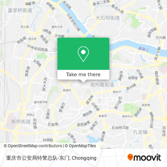 重庆市公安局特警总队-东门 map