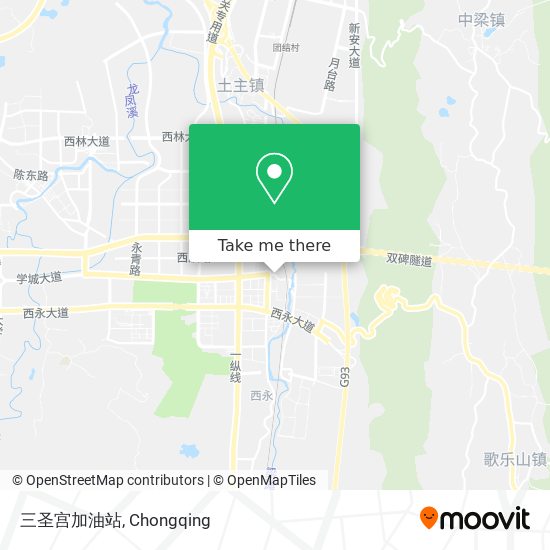三圣宫加油站 map