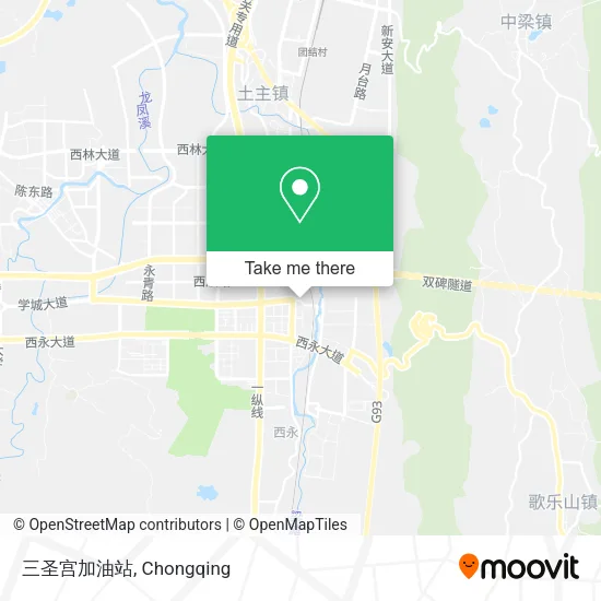 三圣宫加油站 map