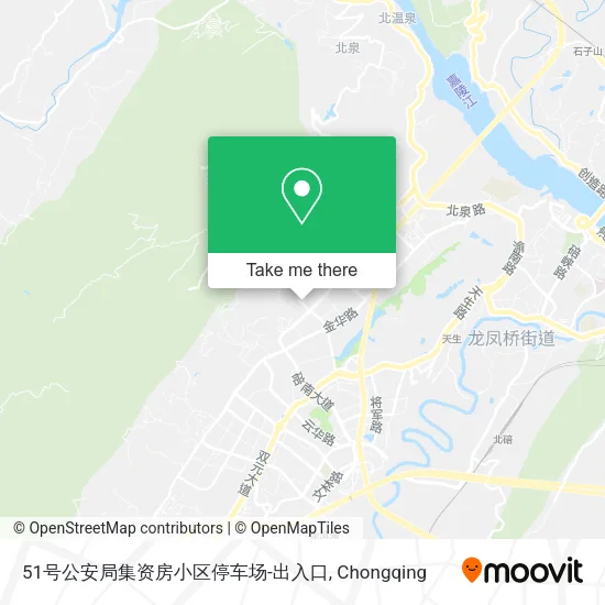 51号公安局集资房小区停车场-出入口 map
