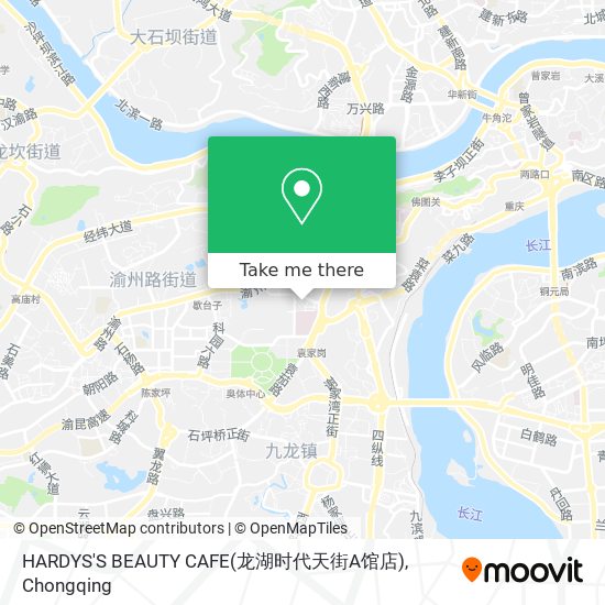 HARDYS'S BEAUTY CAFE(龙湖时代天街A馆店) map