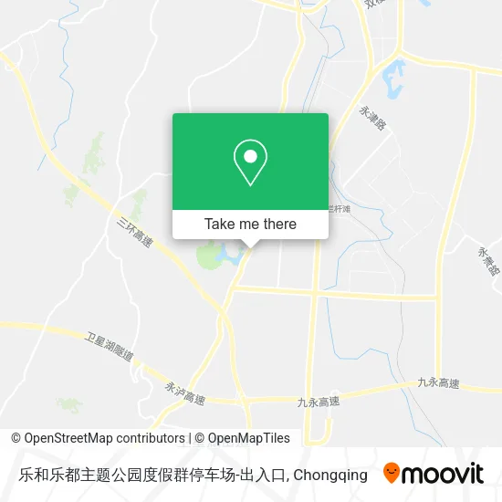 乐和乐都主题公园度假群停车场-出入口 map