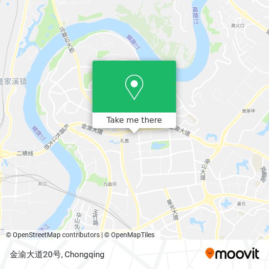 金渝大道20号 map