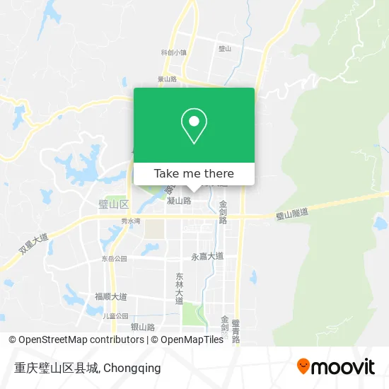 重庆璧山区县城 map