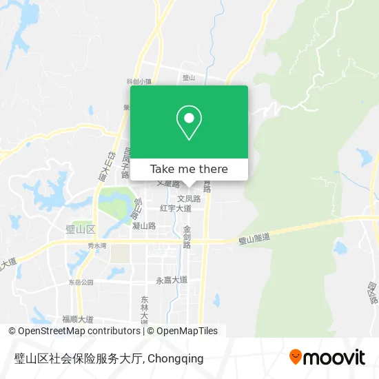 璧山区社会保险服务大厅 map