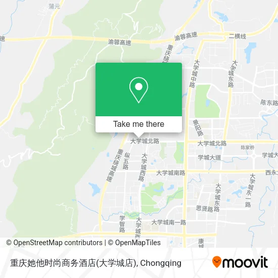 重庆她他时尚商务酒店(大学城店) map