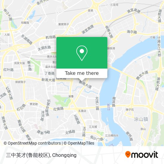 三中英才(鲁能校区) map